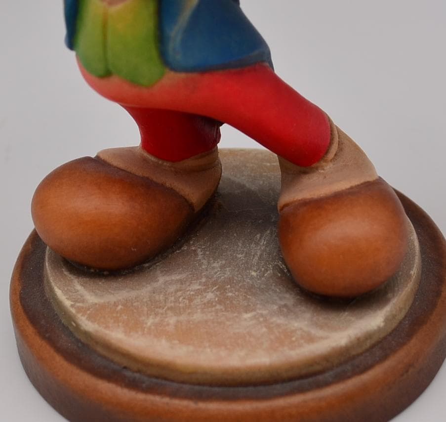 ミッキー＆ミニー　アンリ　ANRI　限定品　木彫り　イタリア　箱付　高さ11ｃｍ