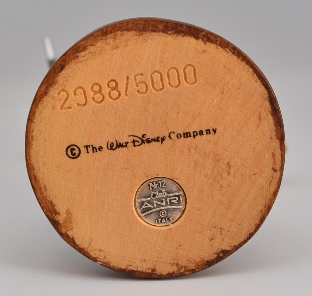 ミッキー＆ミニー　アンリ　ANRI　限定品　木彫り　イタリア　箱付　高さ11ｃｍ