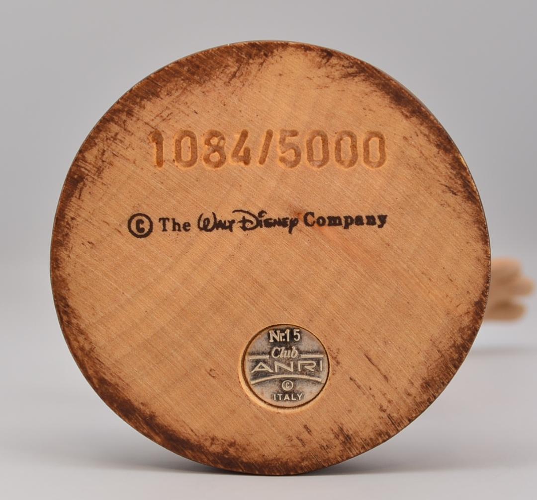 ミッキー＆ミニー　アンリ　ANRI　限定品　木彫り　イタリア　箱付　高さ11ｃｍ