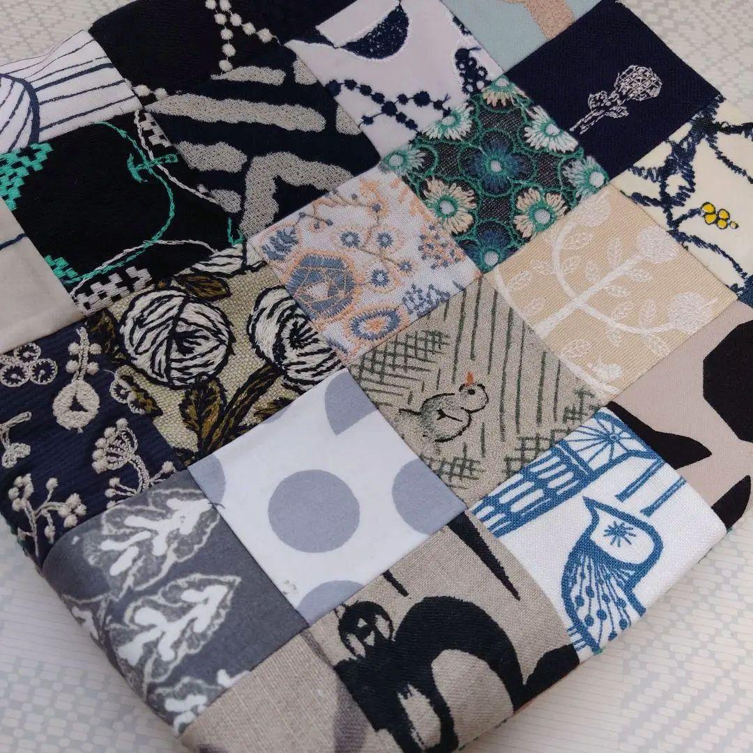 《SALE》ミナペルホネン　パッチワーク　マチありトートバッグ