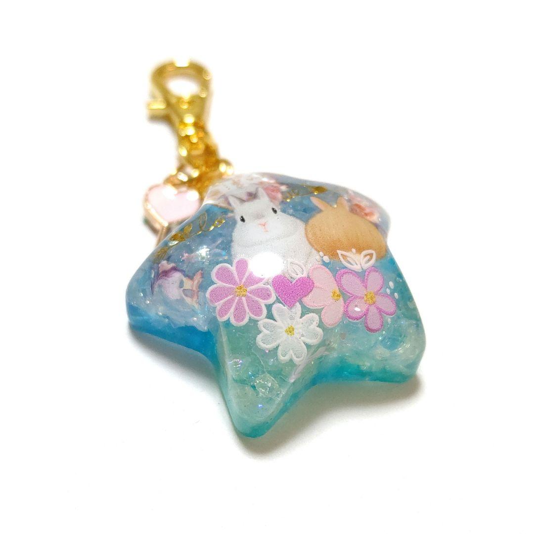 専用商品K-10215 スターチャーム(うさぎ 時計 ハートの鍵)