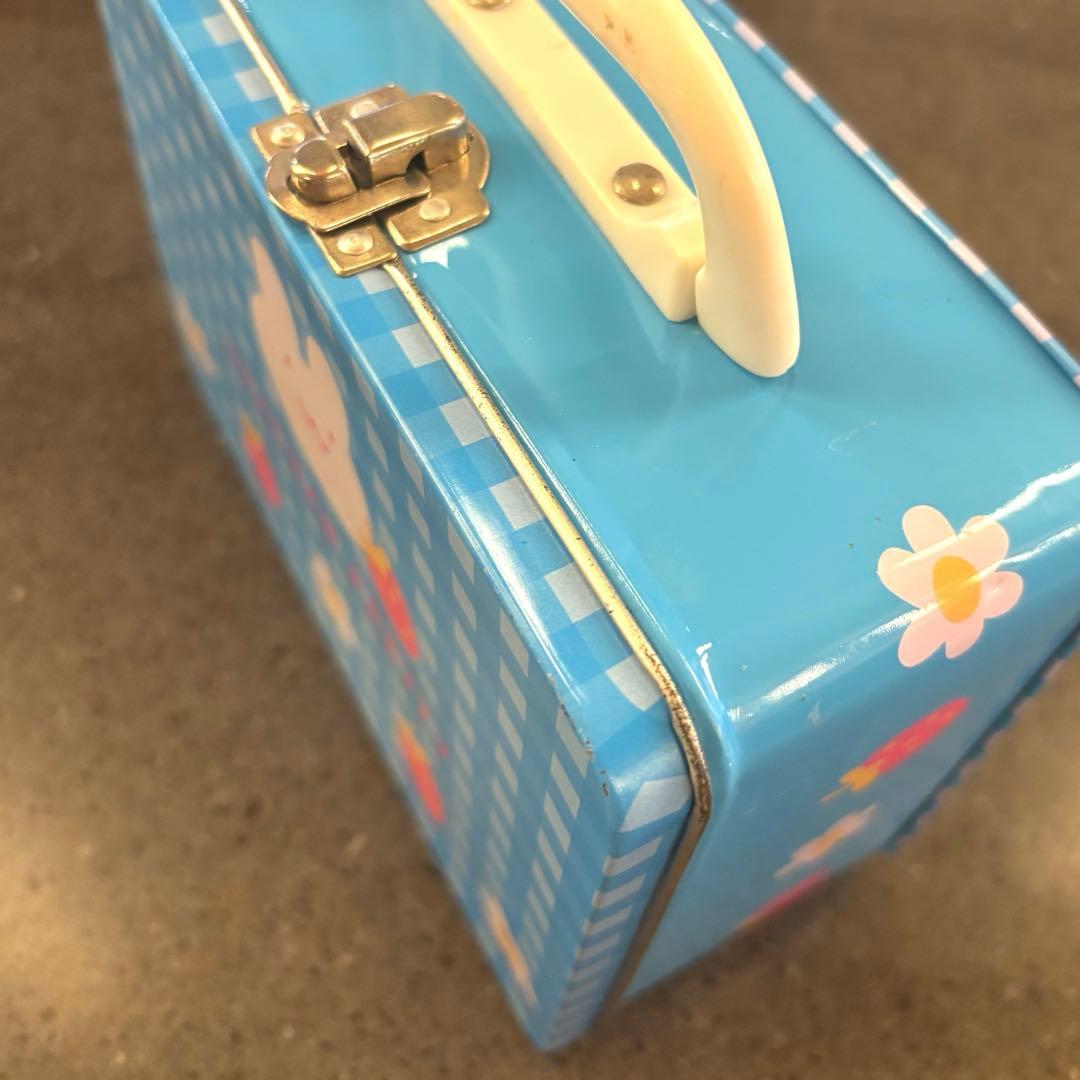 マザーグースの森 レトロ ブリキ缶 うさちゃん