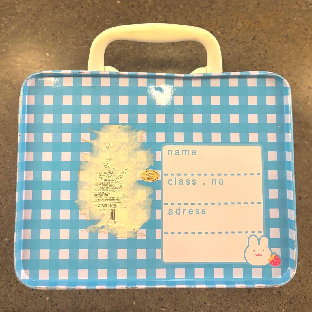 マザーグースの森 レトロ ブリキ缶 うさちゃん