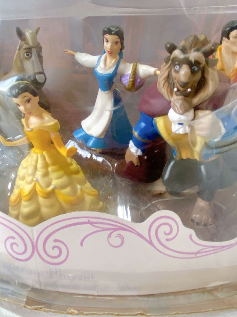【未開封・完品】Disney land美女と野獣フィギュアセットPlayset