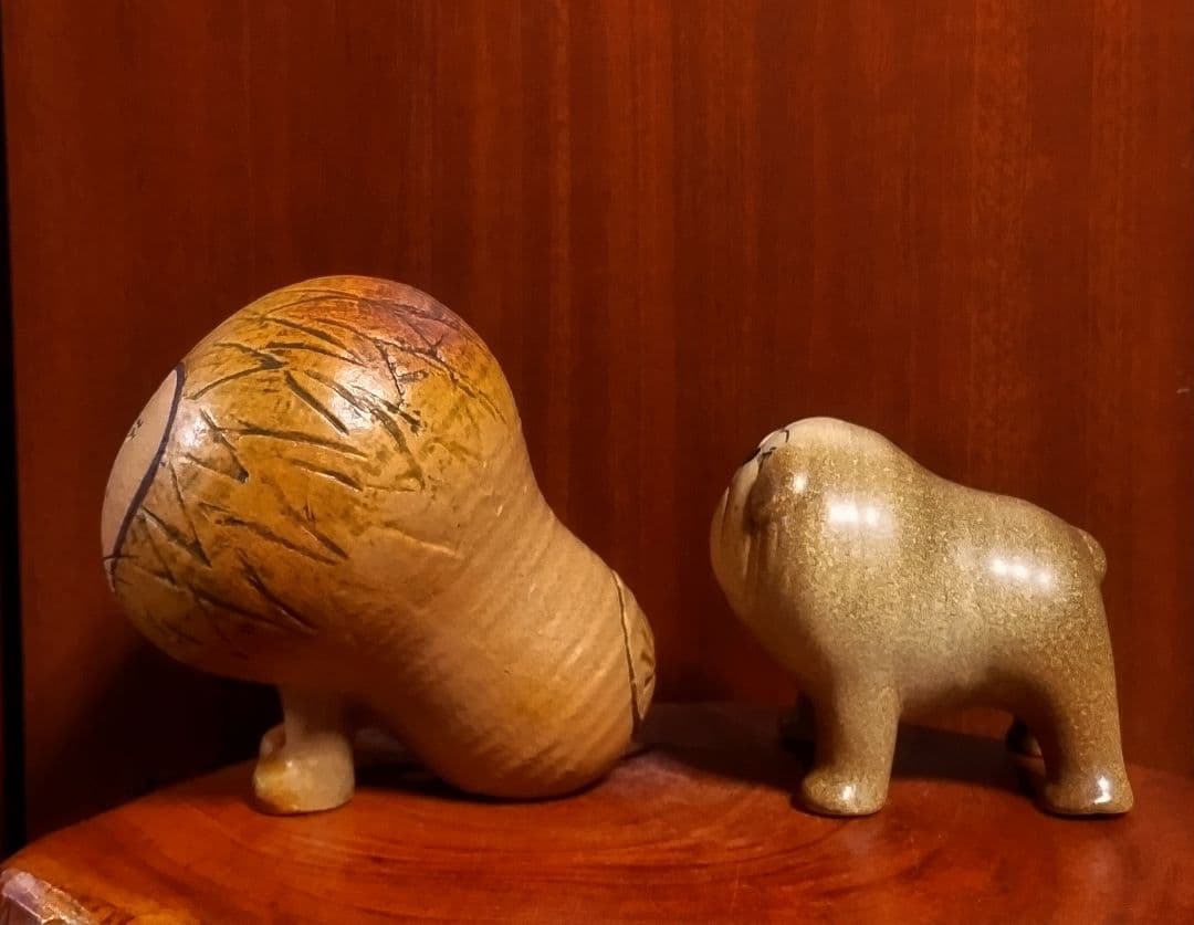 リサラーソン ライオンミディアム＆ケンネルブルドッグ ２点セット 美品