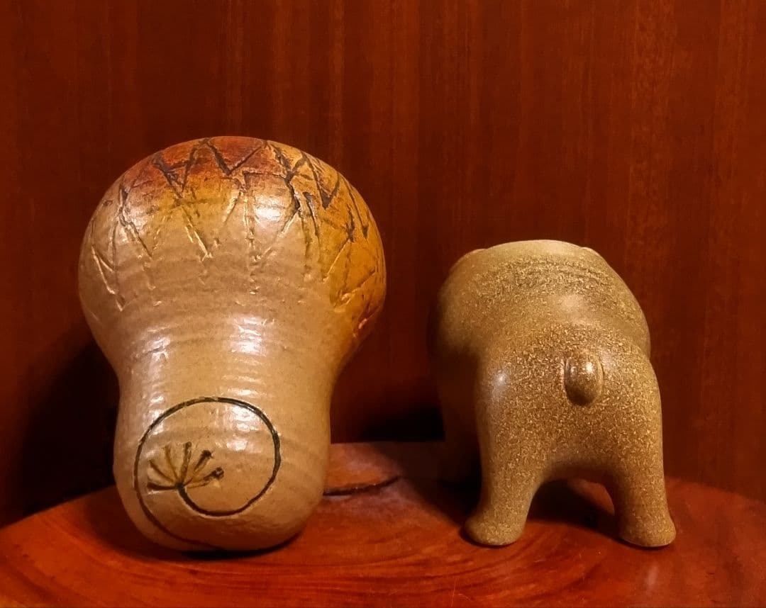 リサラーソン ライオンミディアム＆ケンネルブルドッグ ２点セット 美品