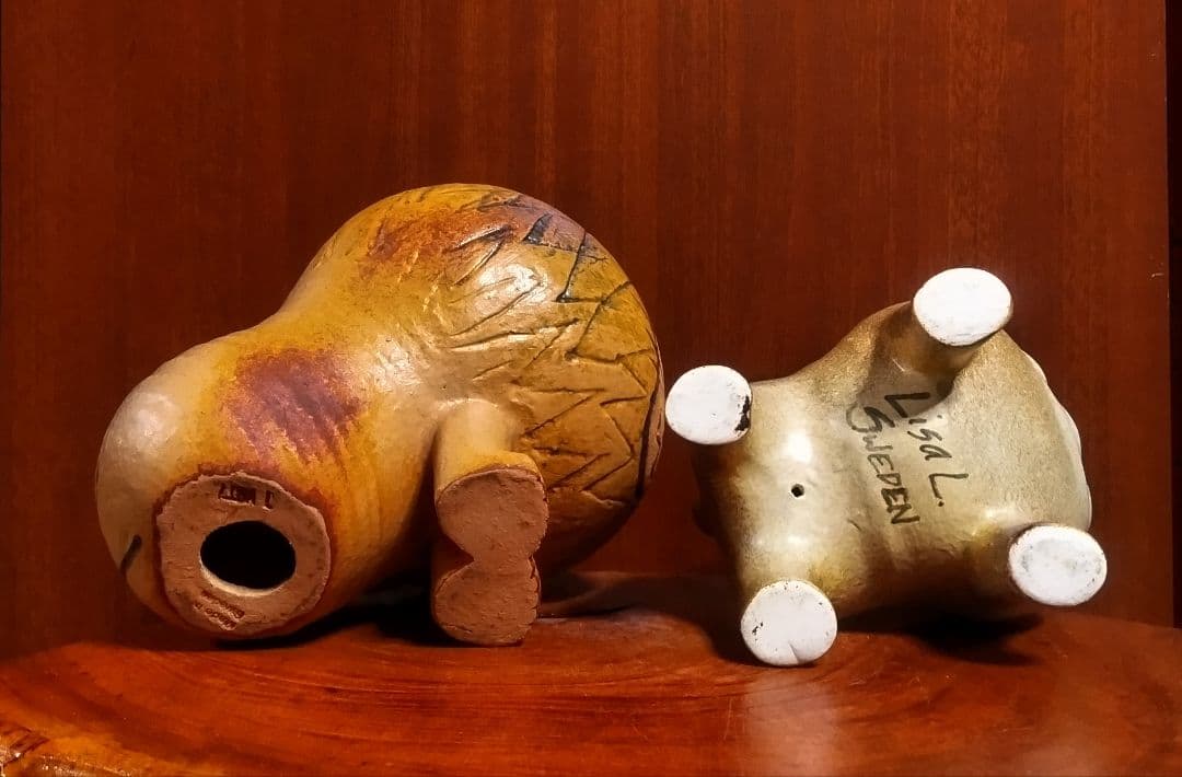 リサラーソン ライオンミディアム＆ケンネルブルドッグ ２点セット 美品