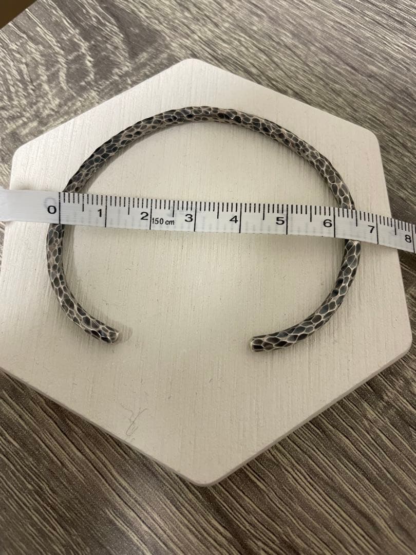 【新品・未使用】バングル カレンシルバー 純銀97％ カレン族