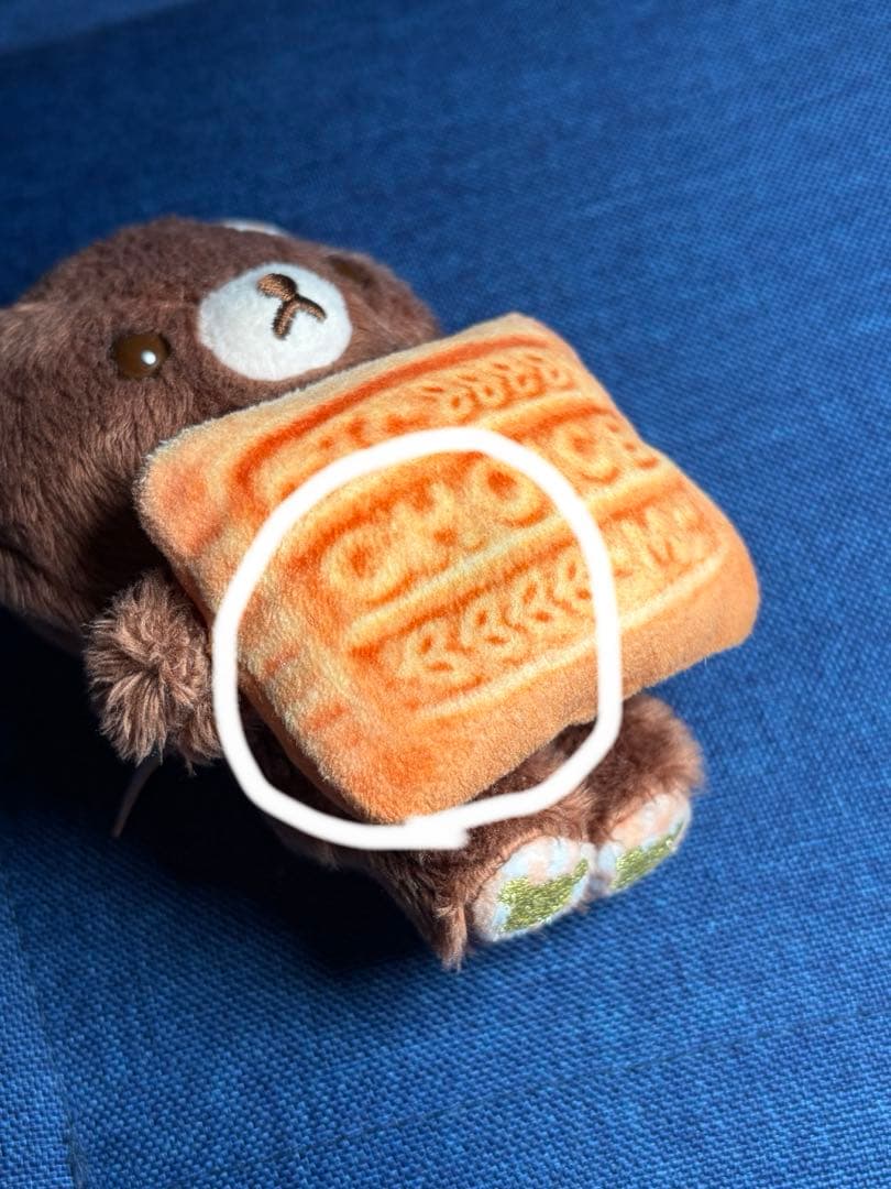 ロフト限定 リラックマ　森永ビスケット　チャイロイコグマ ぶらさげぬいぐるみ