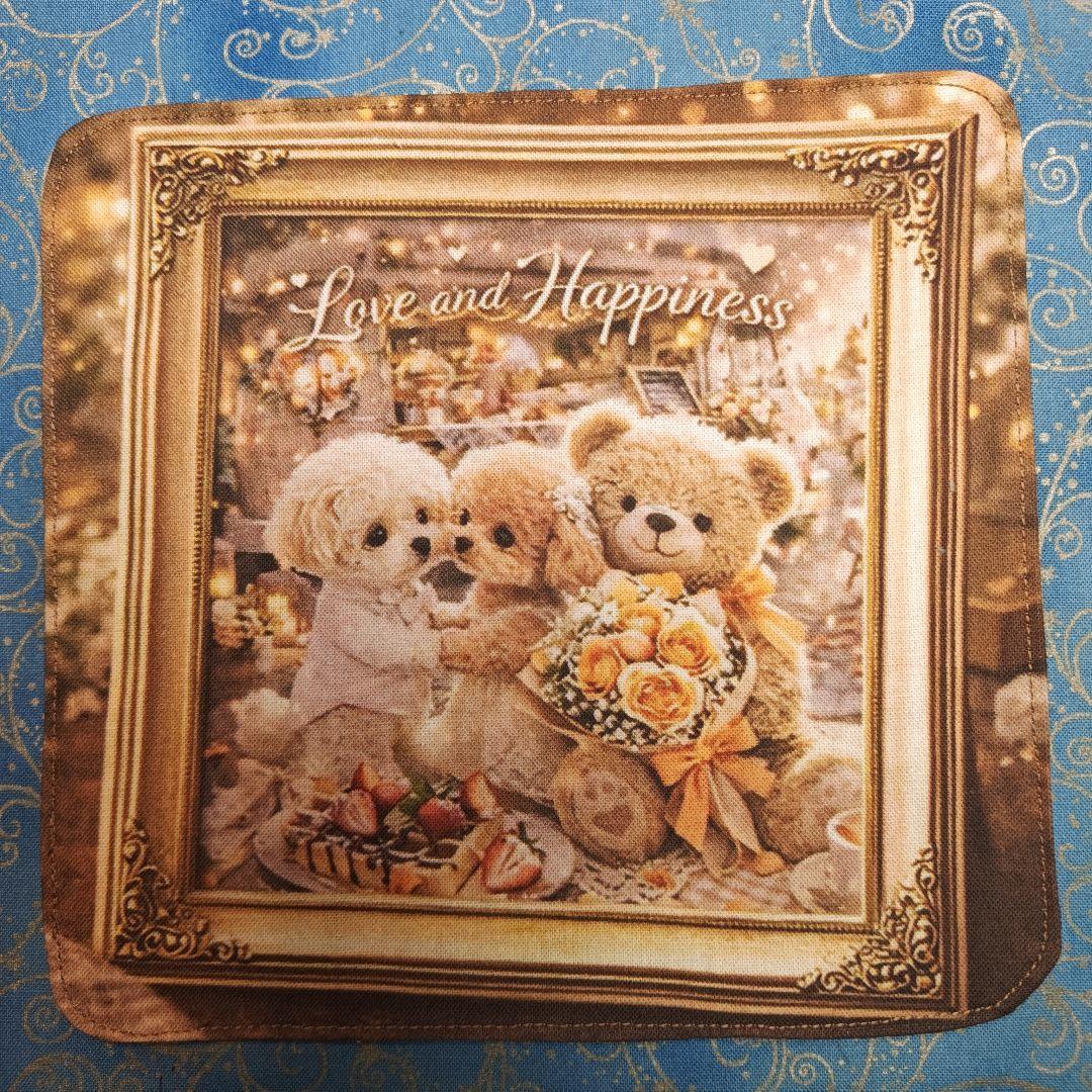 ご確認用　パニャ　ハンカチ　トイプードルちゃん柄ハンドメイド3/14