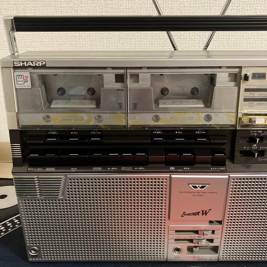 昭和レトロSHARP THE SEARCHER-W/GF-808S超レア現状品