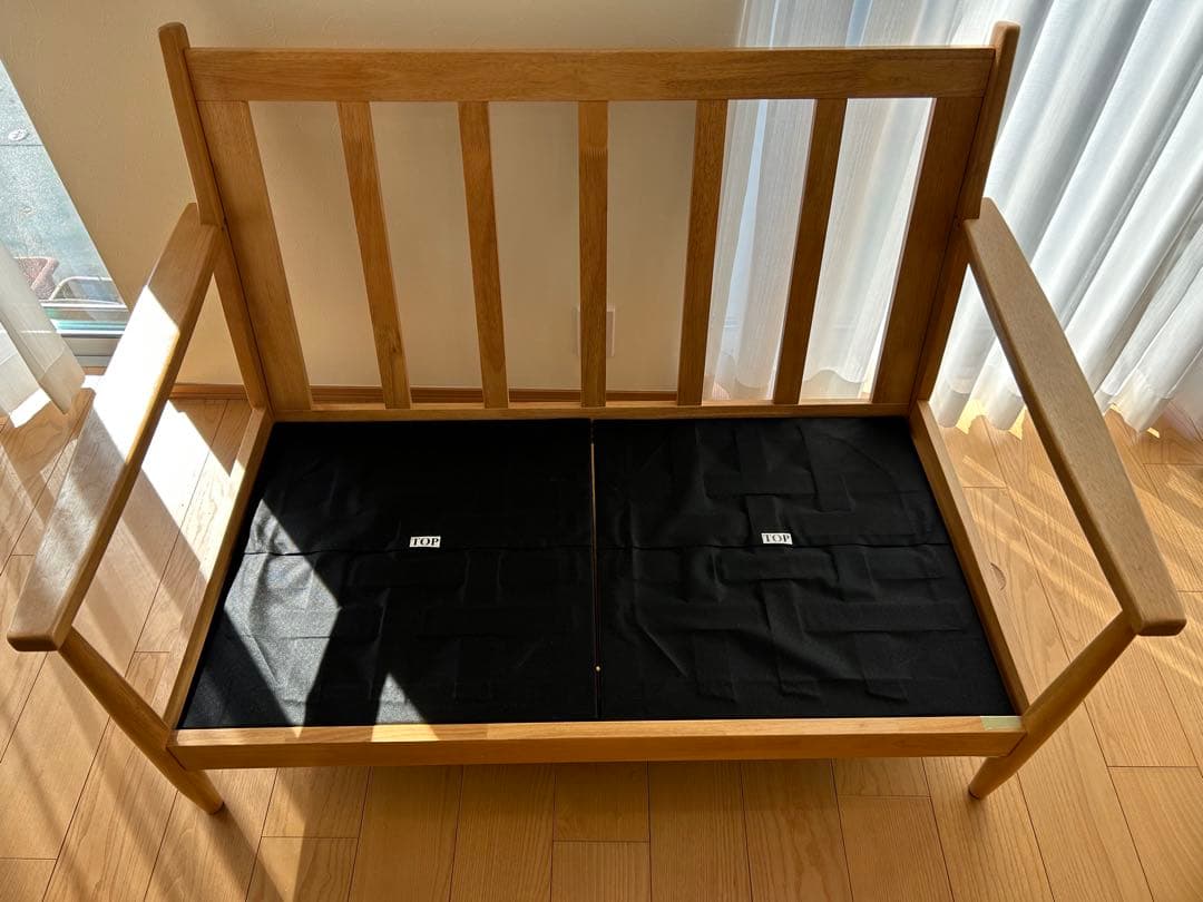 値下げ‼︎2人掛けソファ 布張りタイプ ニトリ