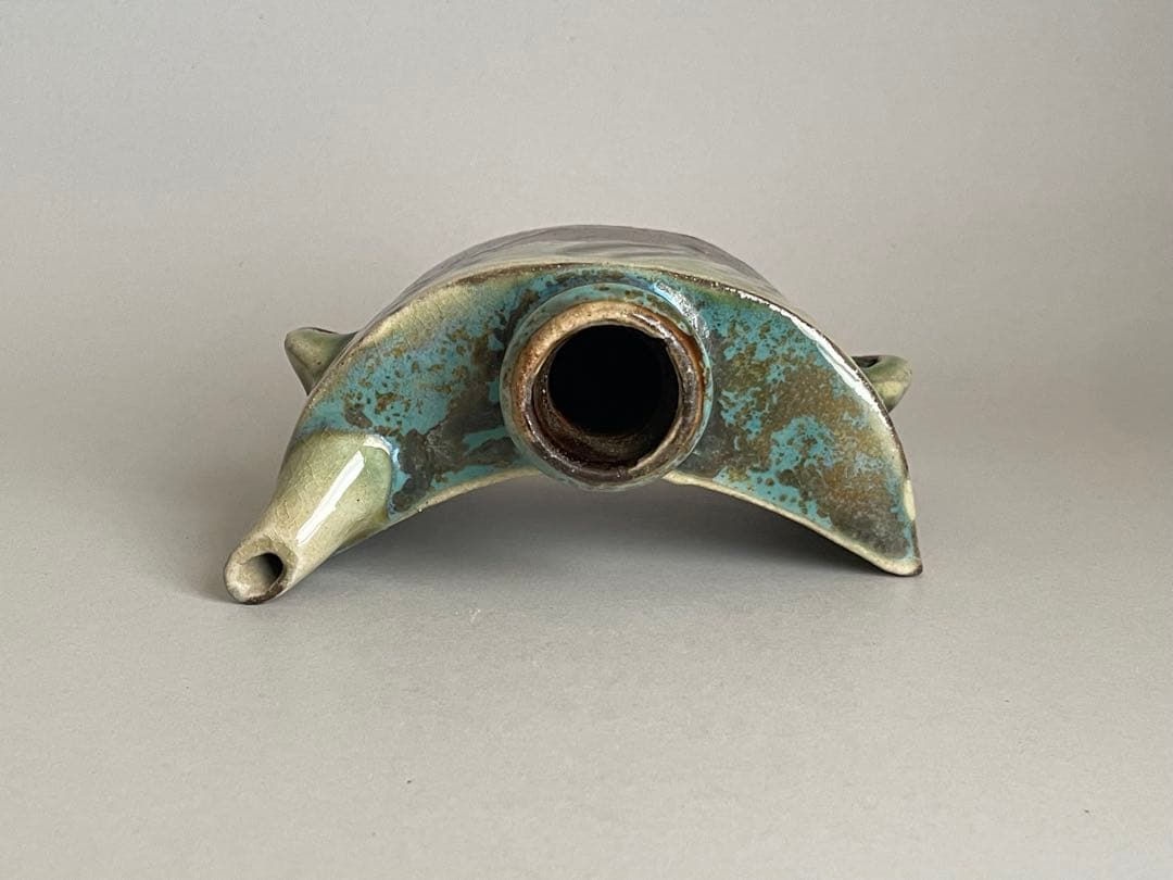 壺屋焼 指掻き抱瓶 ダチビン 沖縄 やちむん 酒器 徳利 読谷山焼 民藝 泡盛