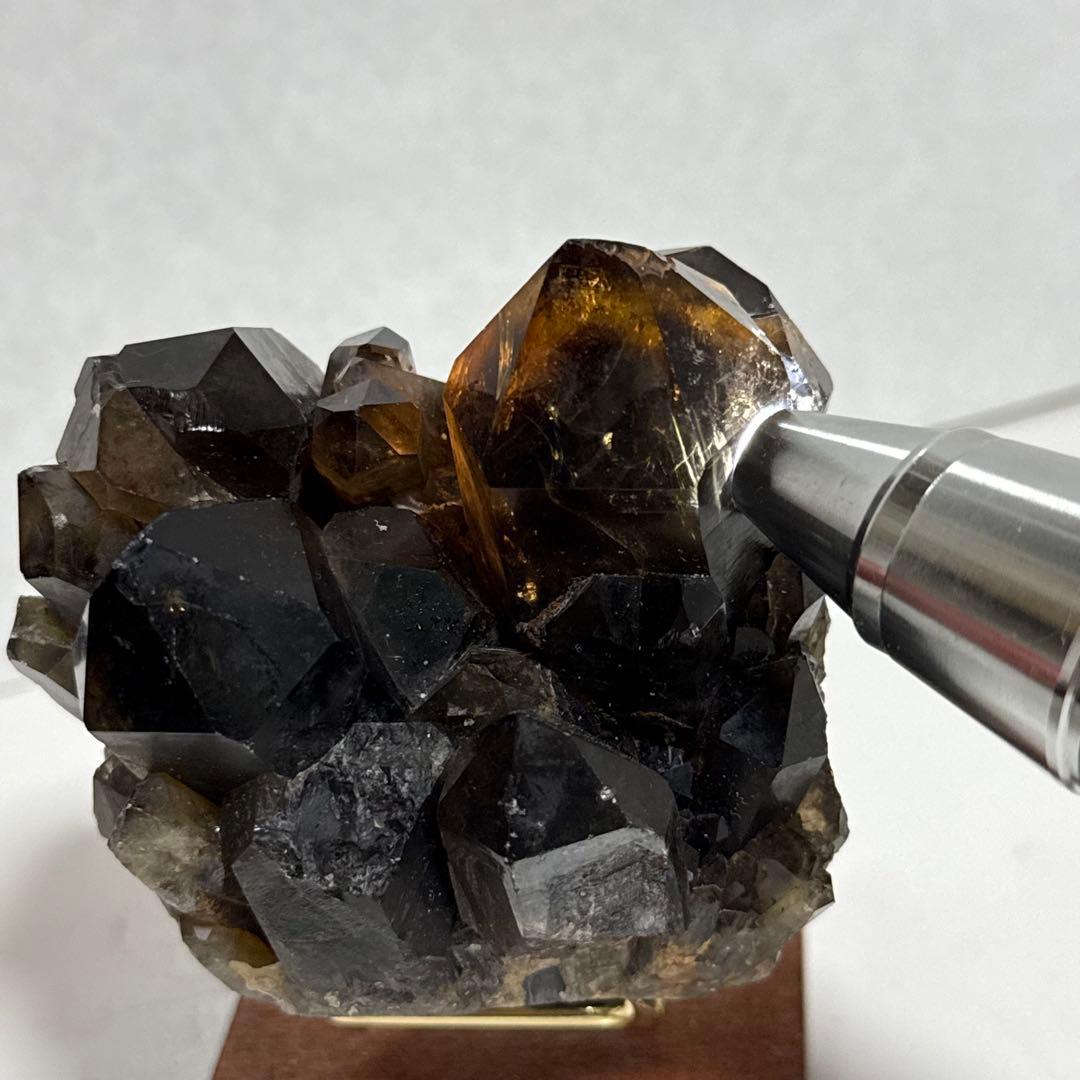 484g モリオン クラスター 漆黒コンゴ産 原石 天然石 魔除け