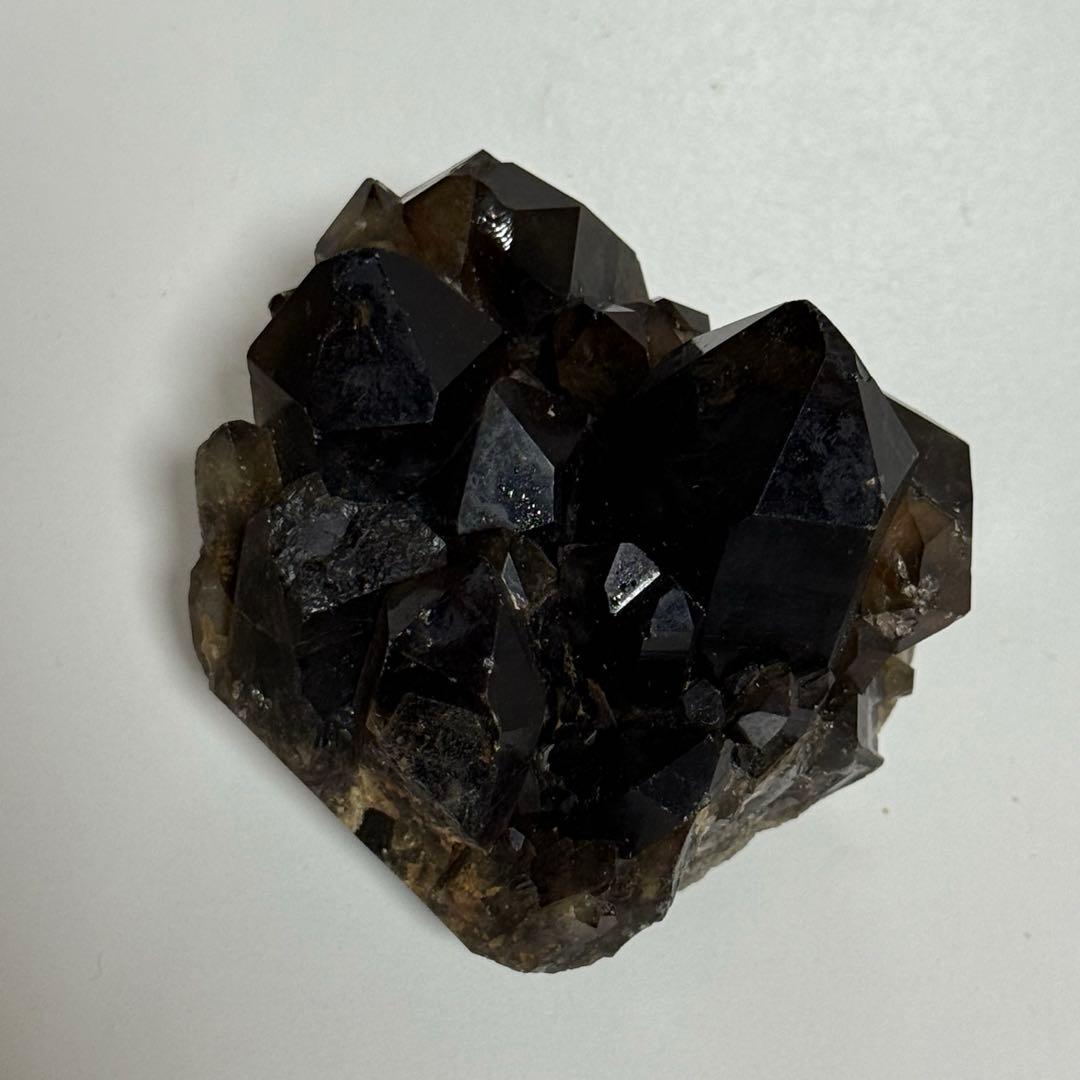 484g モリオン クラスター 漆黒コンゴ産 原石 天然石 魔除け