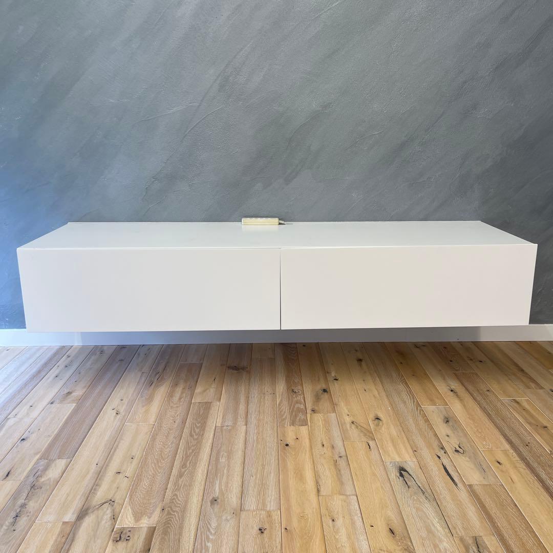 フロートTVボード テレビ台 白　W1600×D450×H270(mm)