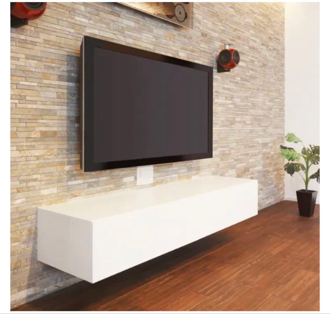 フロートTVボード テレビ台 白　W1600×D450×H270(mm)