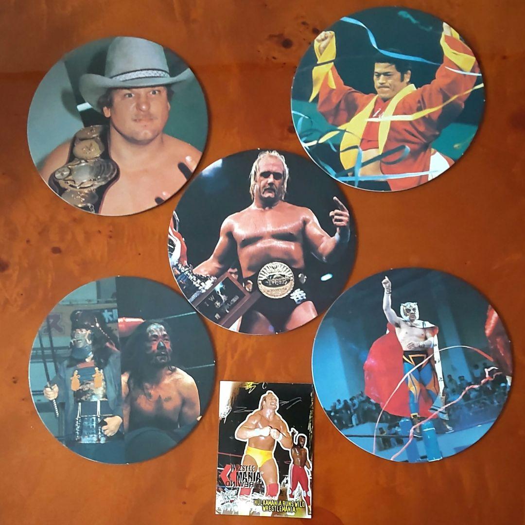 【ハルクホーガン】プロレスめんこ ホーガン・猪木・ハンセン・Tマスク・カブキ