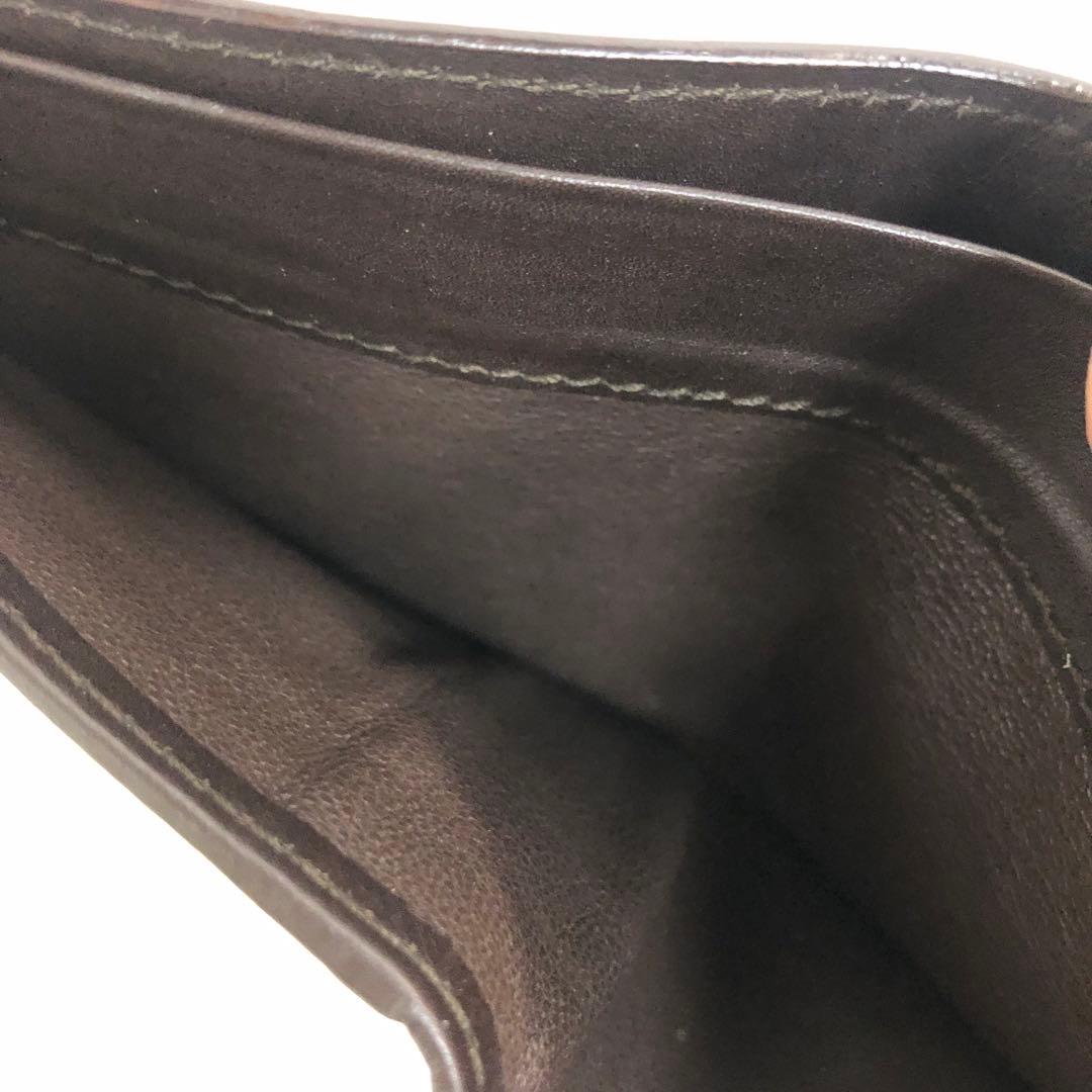 BOTTEGA VENETA 2つ折り札入れ　イントレチャート　ブラウン