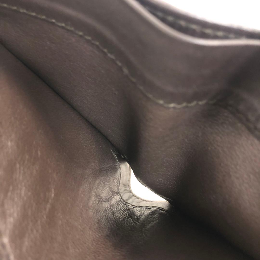 BOTTEGA VENETA 2つ折り札入れ　イントレチャート　ブラウン