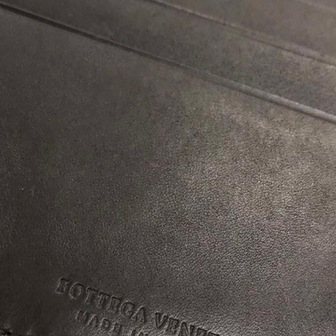 BOTTEGA VENETA 2つ折り札入れ　イントレチャート　ブラウン