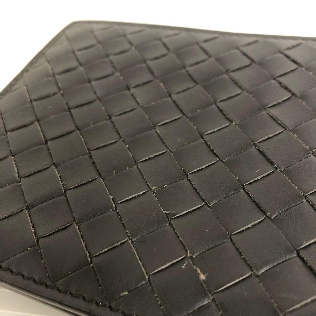 BOTTEGA VENETA 2つ折り札入れ　イントレチャート　ブラウン