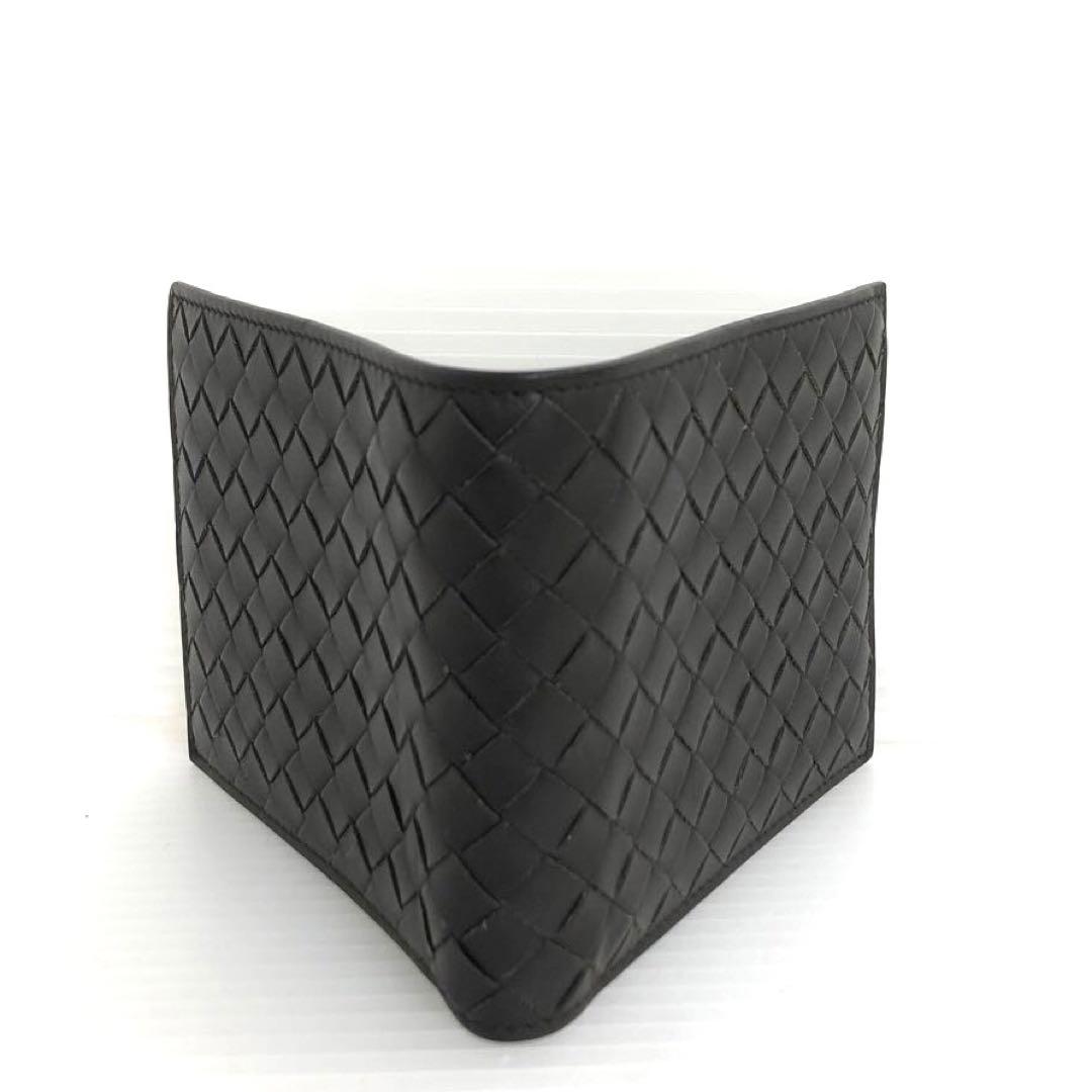 BOTTEGA VENETA 2つ折り札入れ　イントレチャート　ブラウン