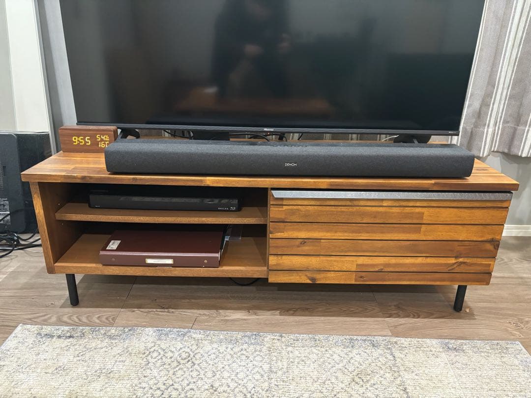 unico SWELLA(スウェラ) テレビボード　120cm 天然木アカシア