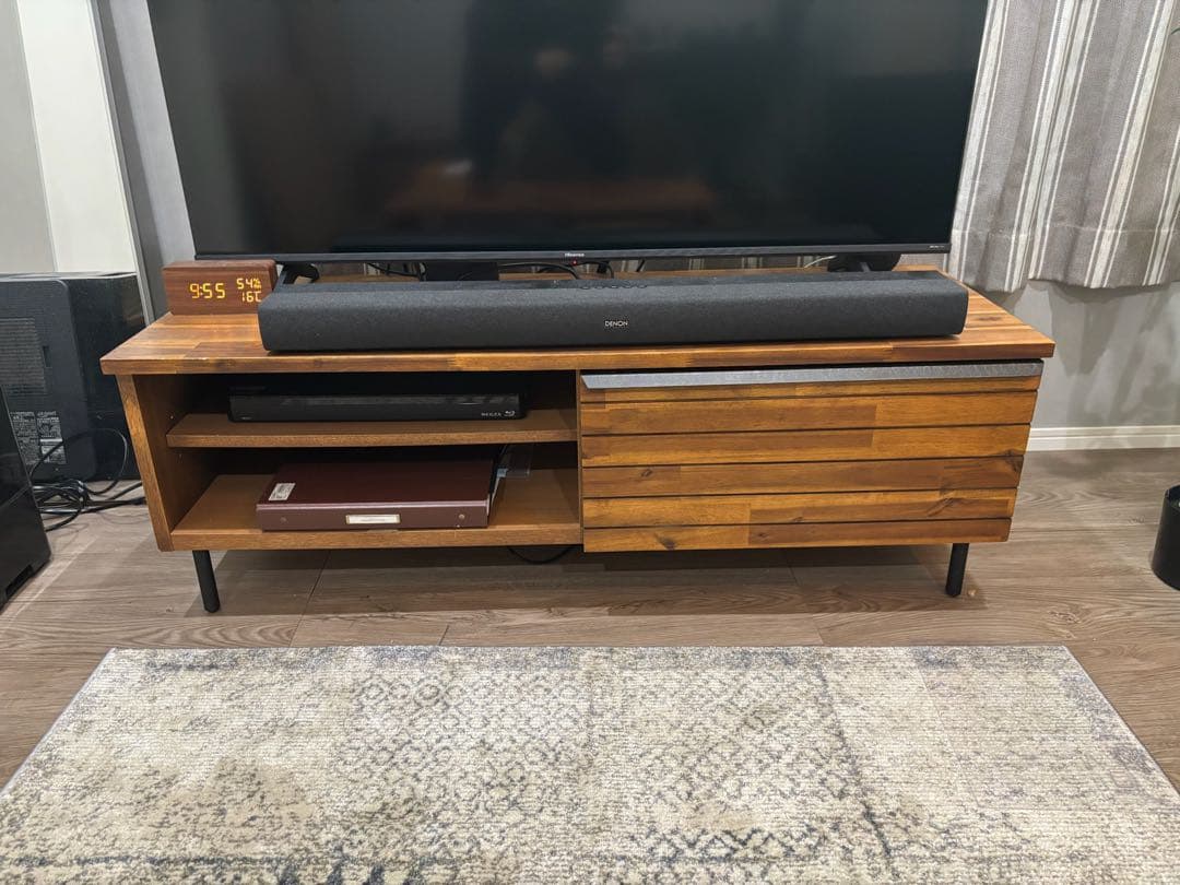 unico SWELLA(スウェラ) テレビボード　120cm 天然木アカシア