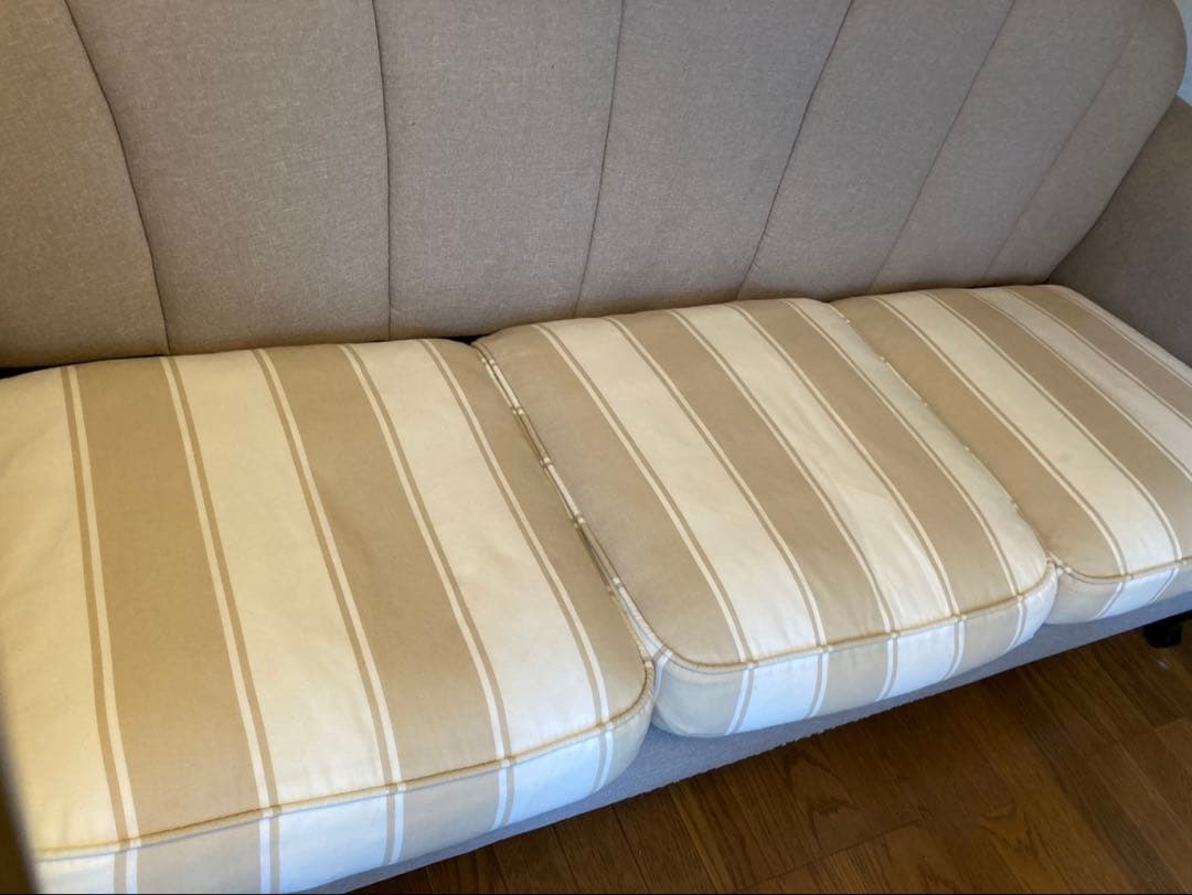 【美品】SHELLFA フレンチヨーロピアンソファー 3人掛け　引取り