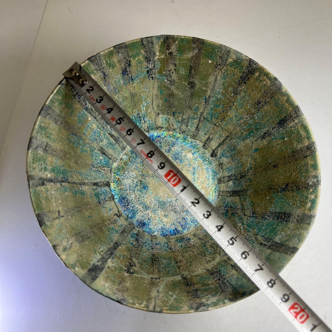 銀化鉢　口径約18.5㎝　東Y8-0226☆2F