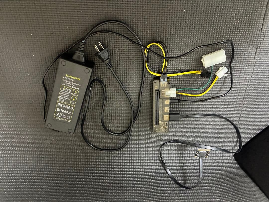 eGPU最大150W対応EXP GDC ACアダプター miniPCIe