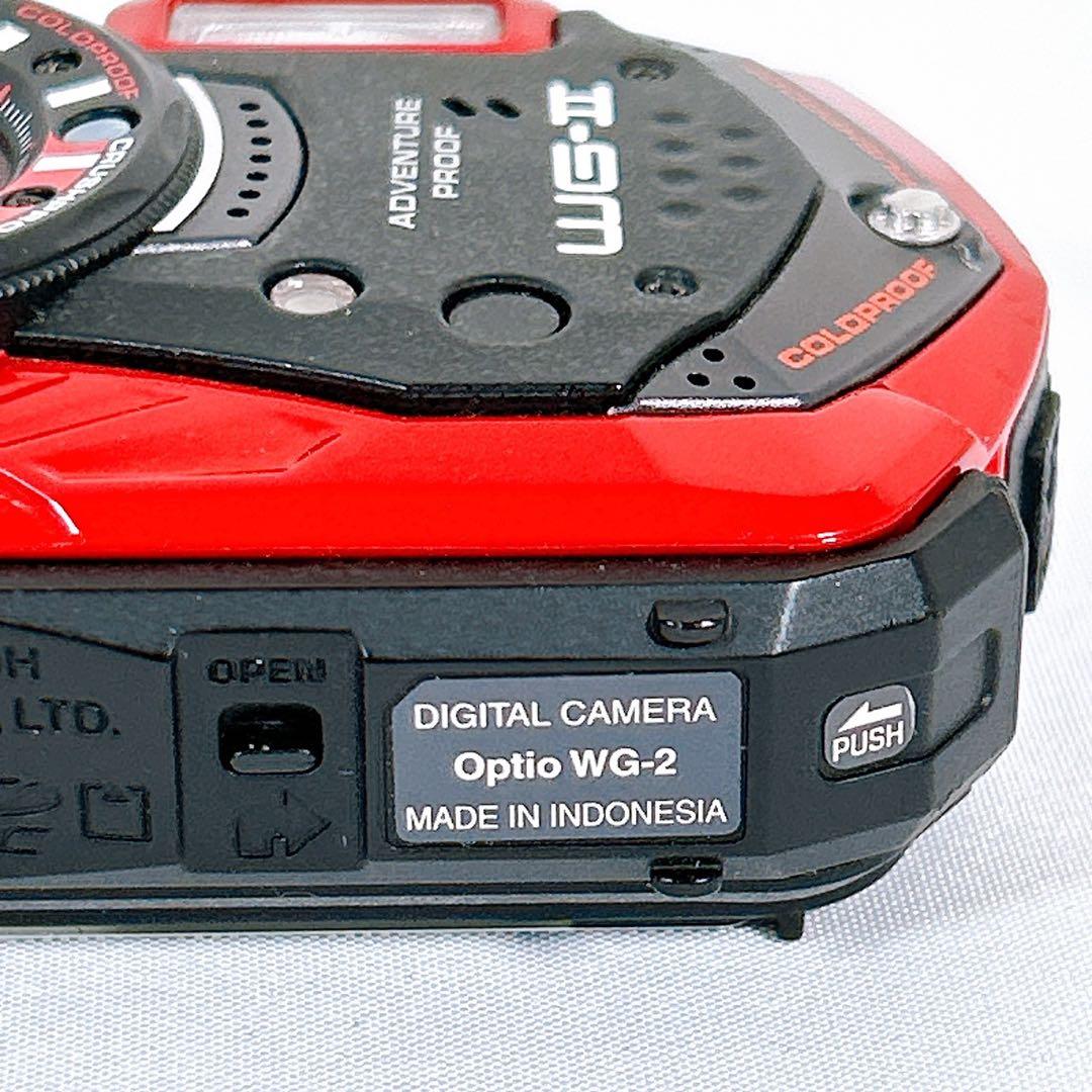 【極美品】PENTAX ペンタックス 防水デジタルカメラ Optio WG-2