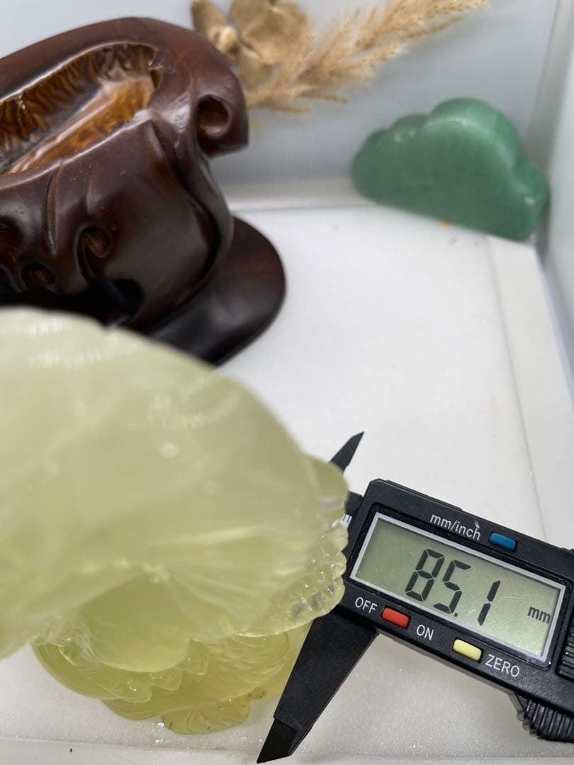 【2297】龍B シトリン  台座付き