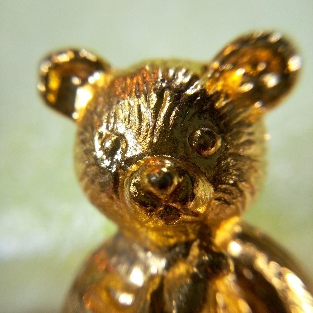 金属製と思われるゴールドクマの置物　インテリア　オブジェ　ディスプレイ　レア