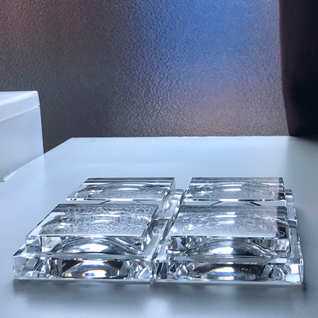 オールドバカラBaccaratバターディッシュ4枚 キャビア載せ 専用箱付き