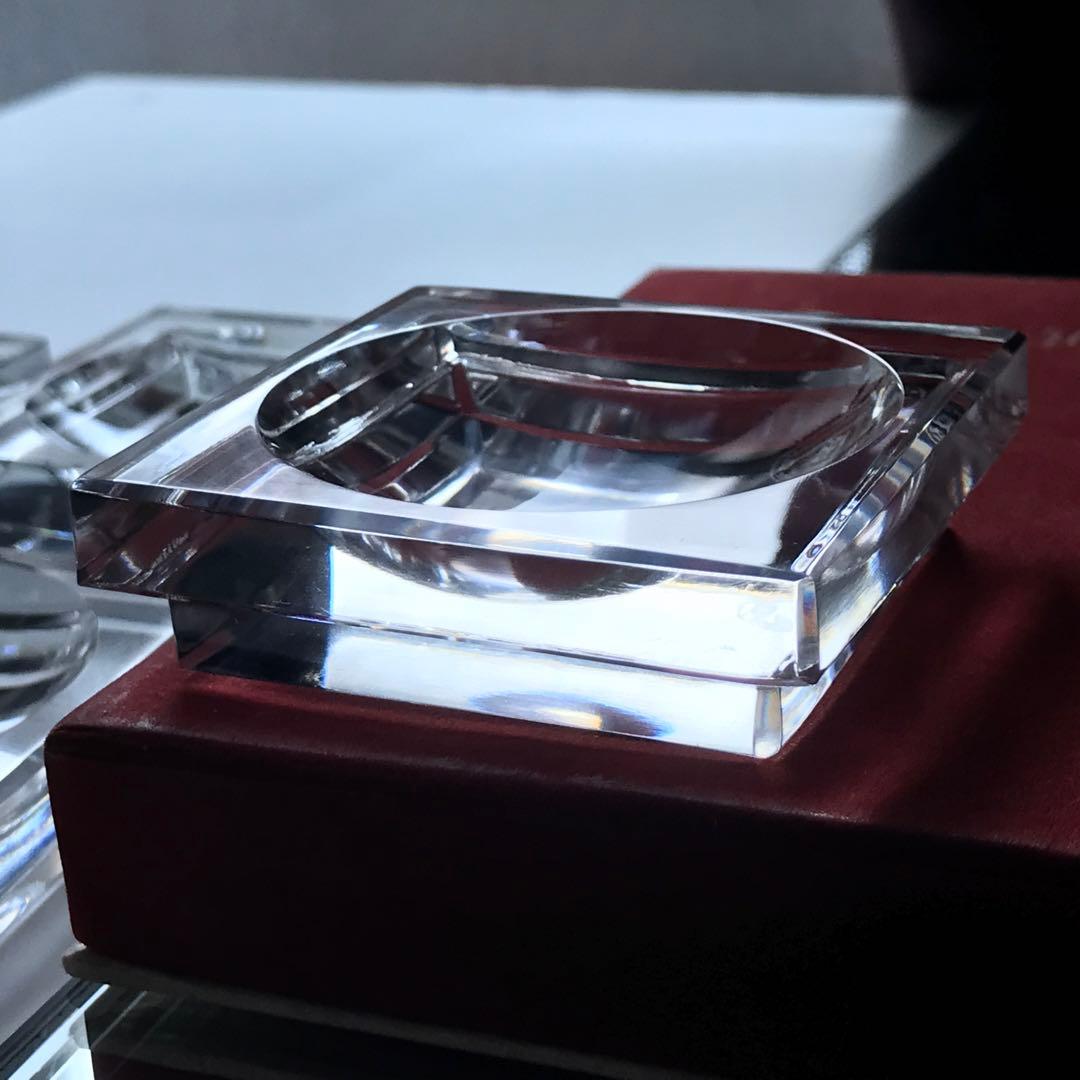 オールドバカラBaccaratバターディッシュ4枚 キャビア載せ 専用箱付き