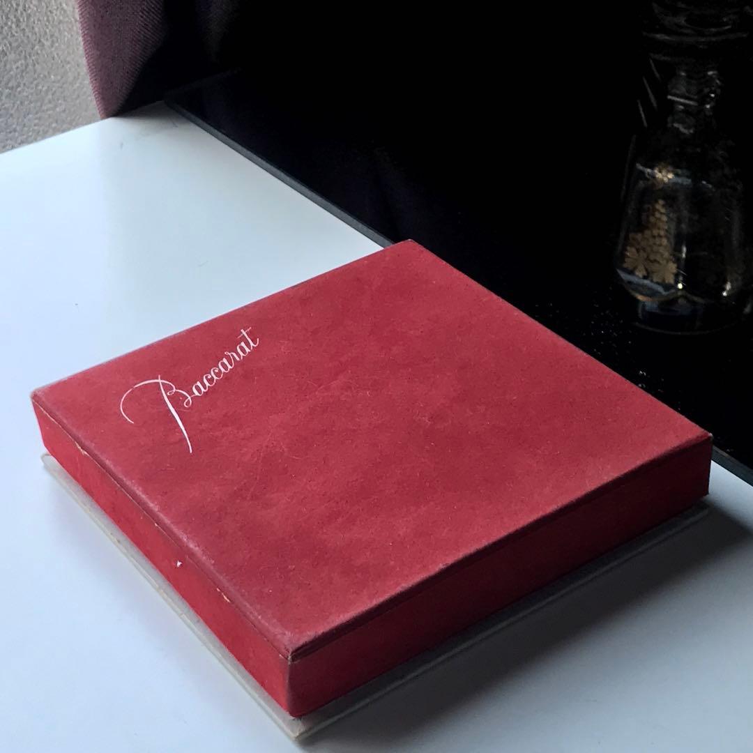 オールドバカラBaccaratバターディッシュ4枚 キャビア載せ 専用箱付き