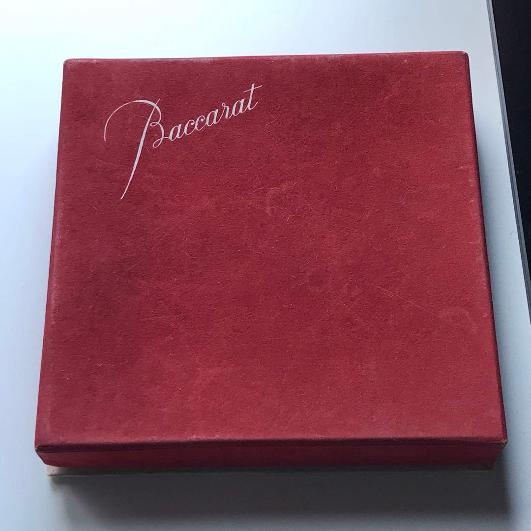 オールドバカラBaccaratバターディッシュ4枚 キャビア載せ 専用箱付き