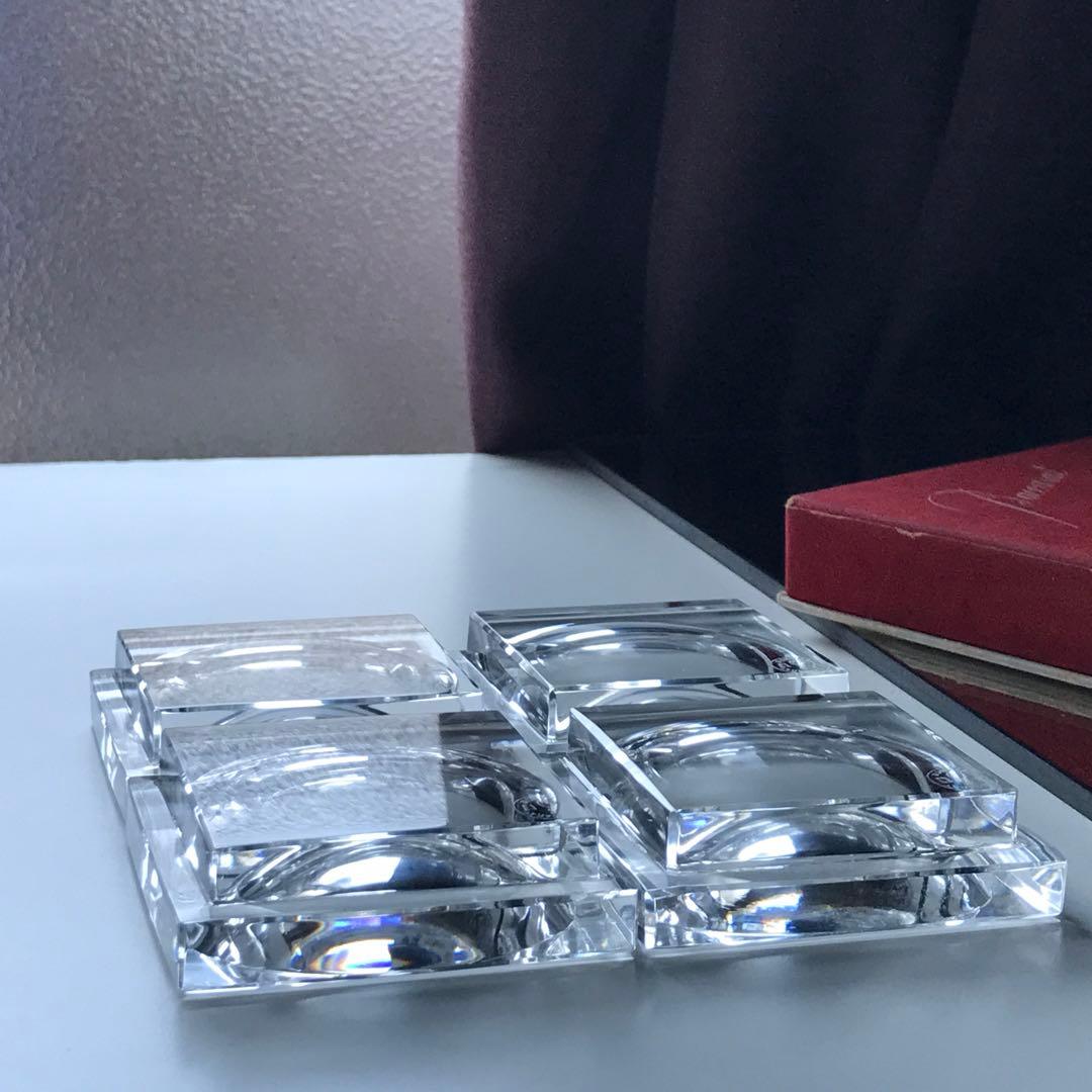 オールドバカラBaccaratバターディッシュ4枚 キャビア載せ 専用箱付き