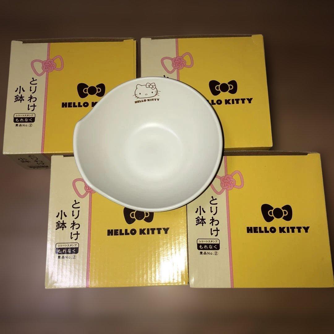 ★HELLO KITTY☆可愛い♡とりわけ小鉢&箸&れんげ各4点セット☆
