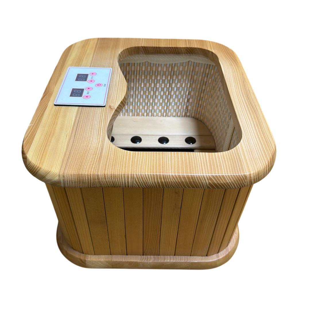 【美品】ぽかぽか足Hot ZL-001S 木製フットバス 赤外線 足温器