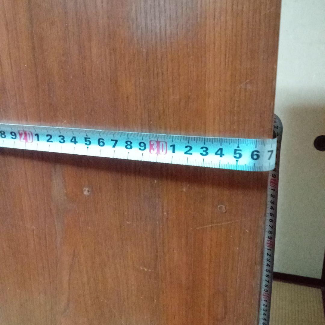 木製茶箪笥　2段重ね　アンティーク(ガラス扉 違い棚 引出)レトロ