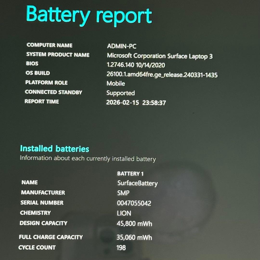 Microsoft Surface Laptop 3 15インチ Ryzen 5