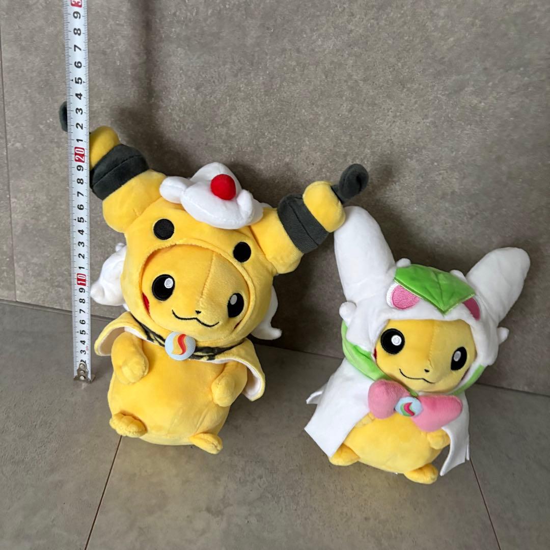 希少 激レア ピカチュウポンチョ メガデンリュウ メガサーナイト ぬいぐるみ