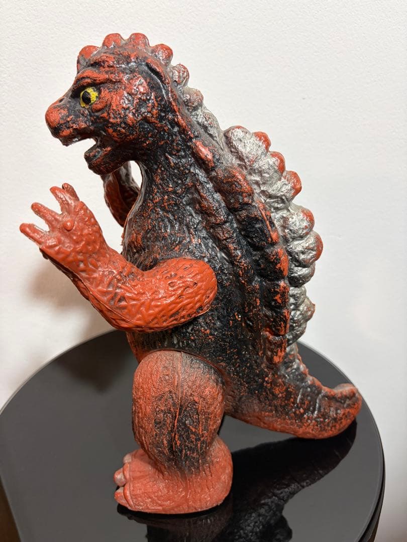 美品　無版権　パチジャイアントゴジラ　ソフビ当時物　ポリ製　ブルマァク　マルサン