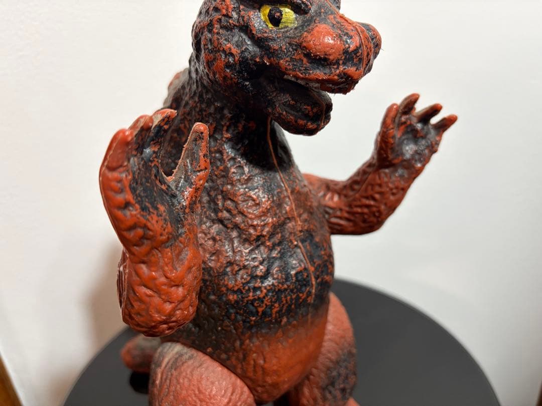 美品　無版権　パチジャイアントゴジラ　ソフビ当時物　ポリ製　ブルマァク　マルサン