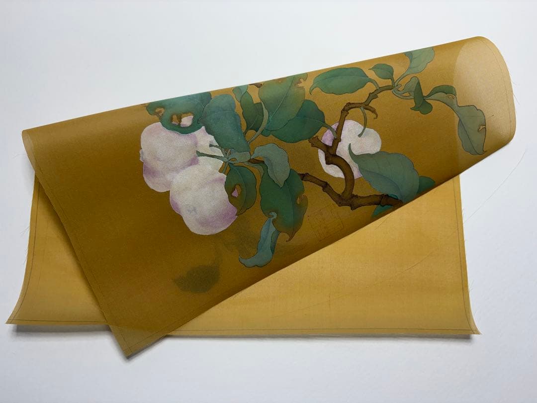 果熟来禽図　水墨画　肉筆絵画　宋画　模写