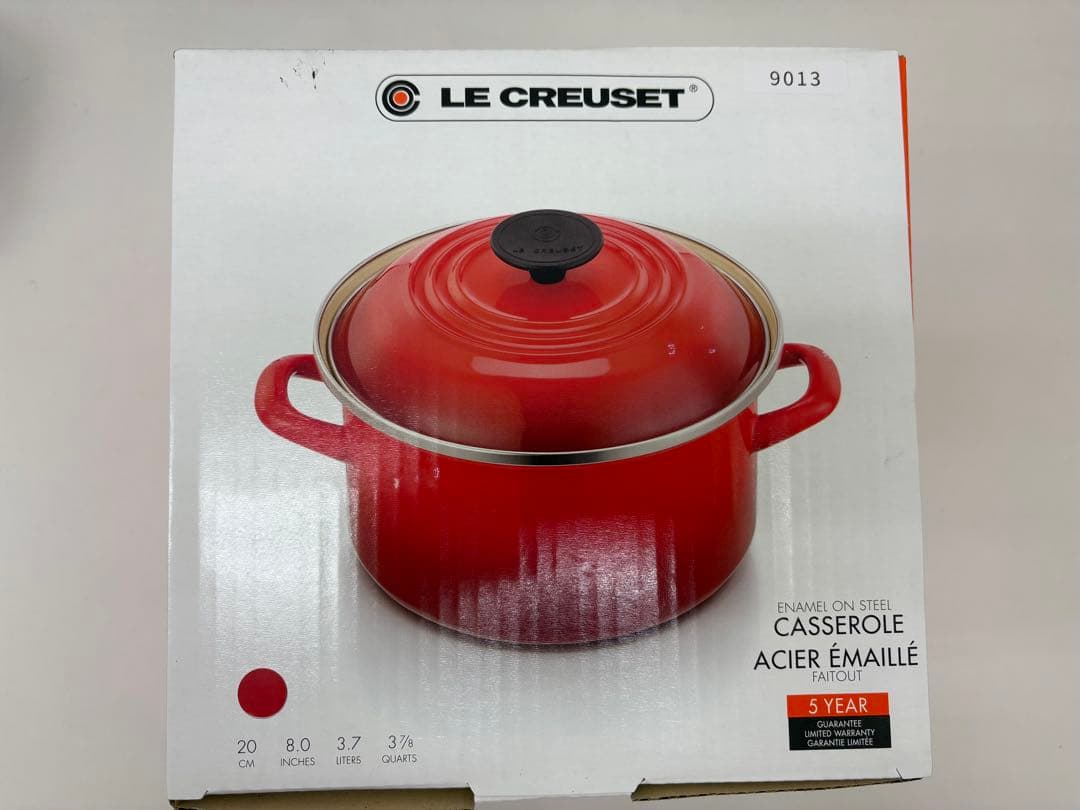 LE CREUSET レッド 両手鍋 20cm