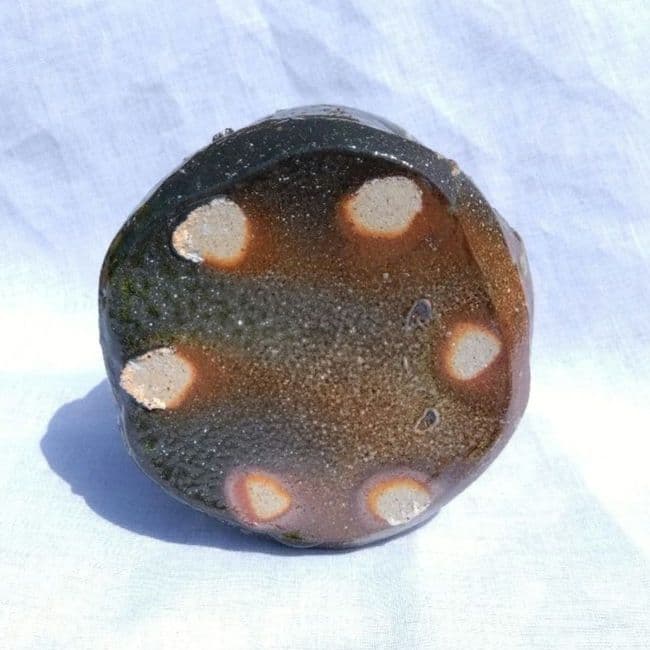 自然釉花入 釉肌の極・工芸美術級 禅 侘び